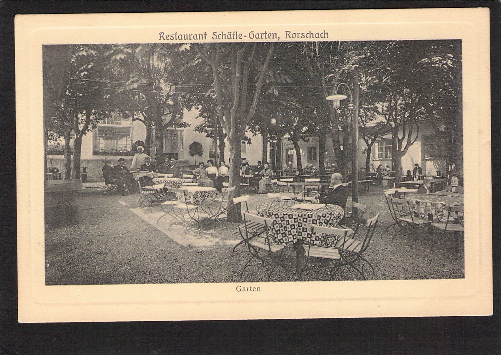 Cartoline postali: #Rorschach SG , Restaurant Schäfli Garten , – Usato da Reichenburg venduto da Pipo-67