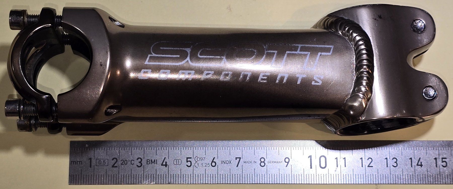 Scott Pezzi di ricambio: Vorbau Scott gold, 120/24.5mm – Usato da Azmoos venduto da johanoes 1