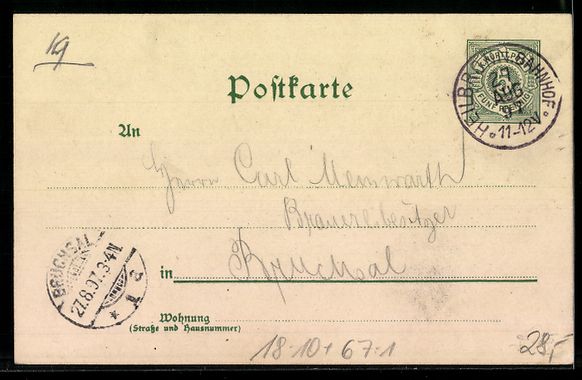 Cancelleria postale: Litho Heilbronn, Industrie-, Gewerbe- u. – Usato da Berlin venduto da bartko-reher 1