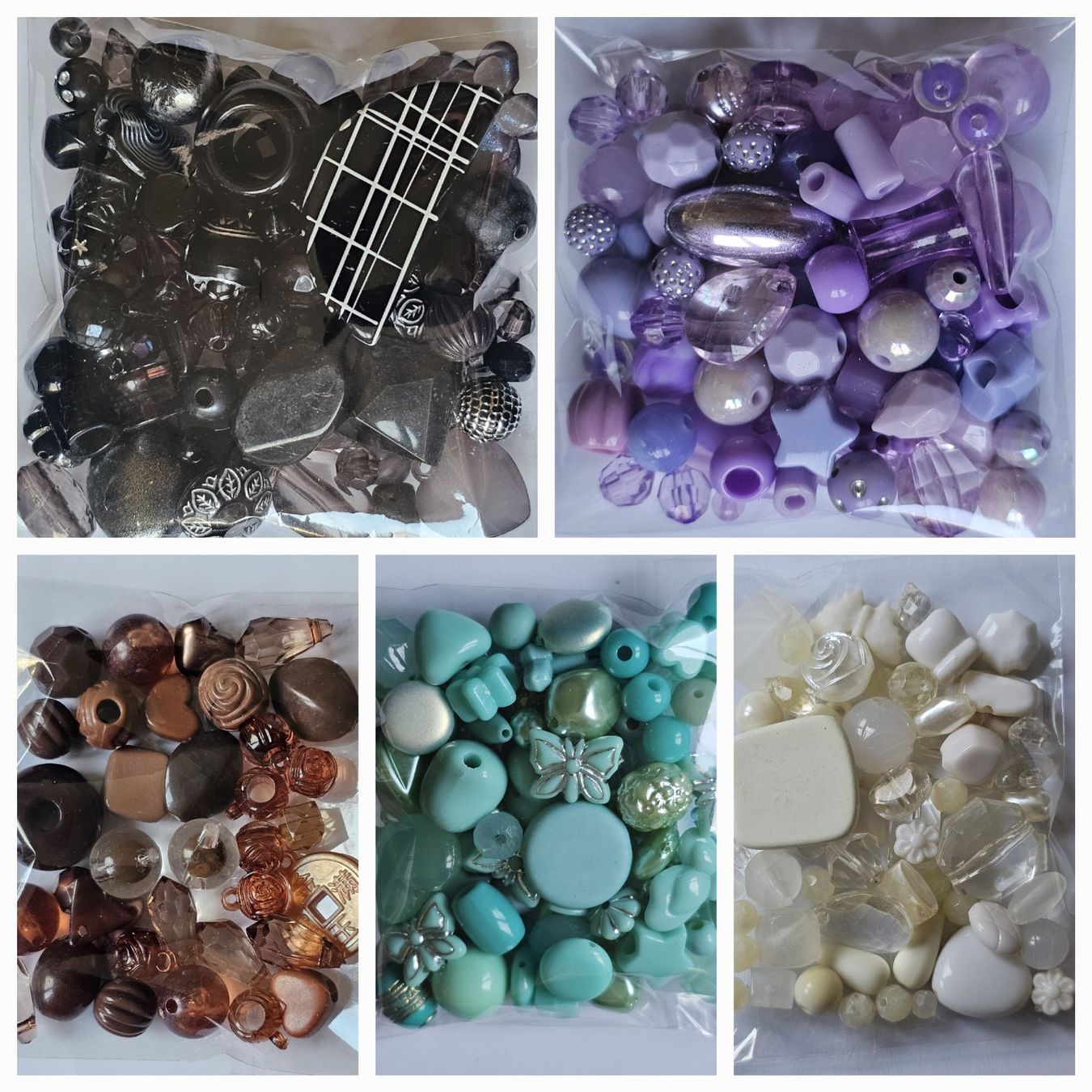 Perle (finte): 20g Acryl zwischen Elemente Kugeln Kette Basteln Perlen – Nuovo (secondo la descrizione) da Riedt b. Erlen venduto da Gottestraene 9