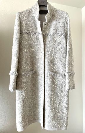 Manteau en tricot, à sequins