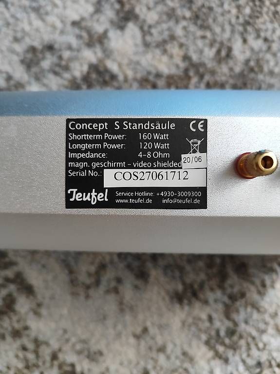 Home cinéma:  Teufel Concept S , Paar,  (120 / 160 W ) (front/rear)   – D'occasion à Koblenz par mat_xv9x 2
