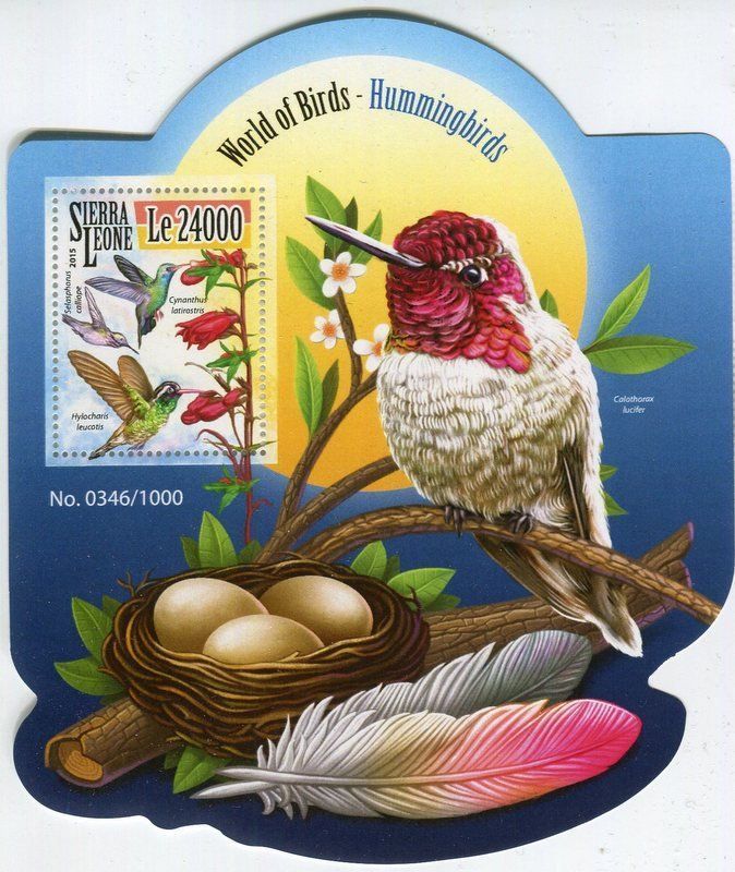 Alle Briefmarken: Block "Kolibri". Sierra Leone. – Neu und originalverpackt aus Basel von Butsch5