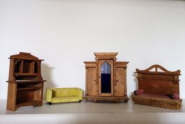Puppenstube Möbel, Antik, Holz
