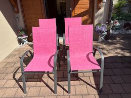 4  Garten Stühle wenig gebraucht für die Terrasse
