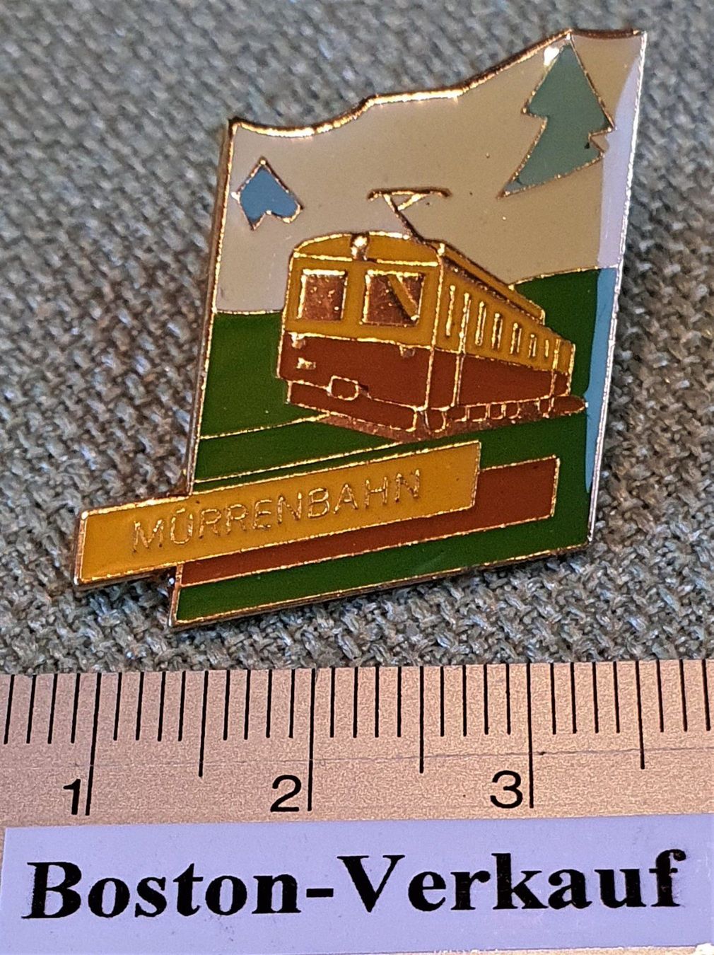 Pins: B166 - Pin Jungfraubahnen Mürrenbahn – Gebraucht aus Reinach BL von Boston-Verkauf 1