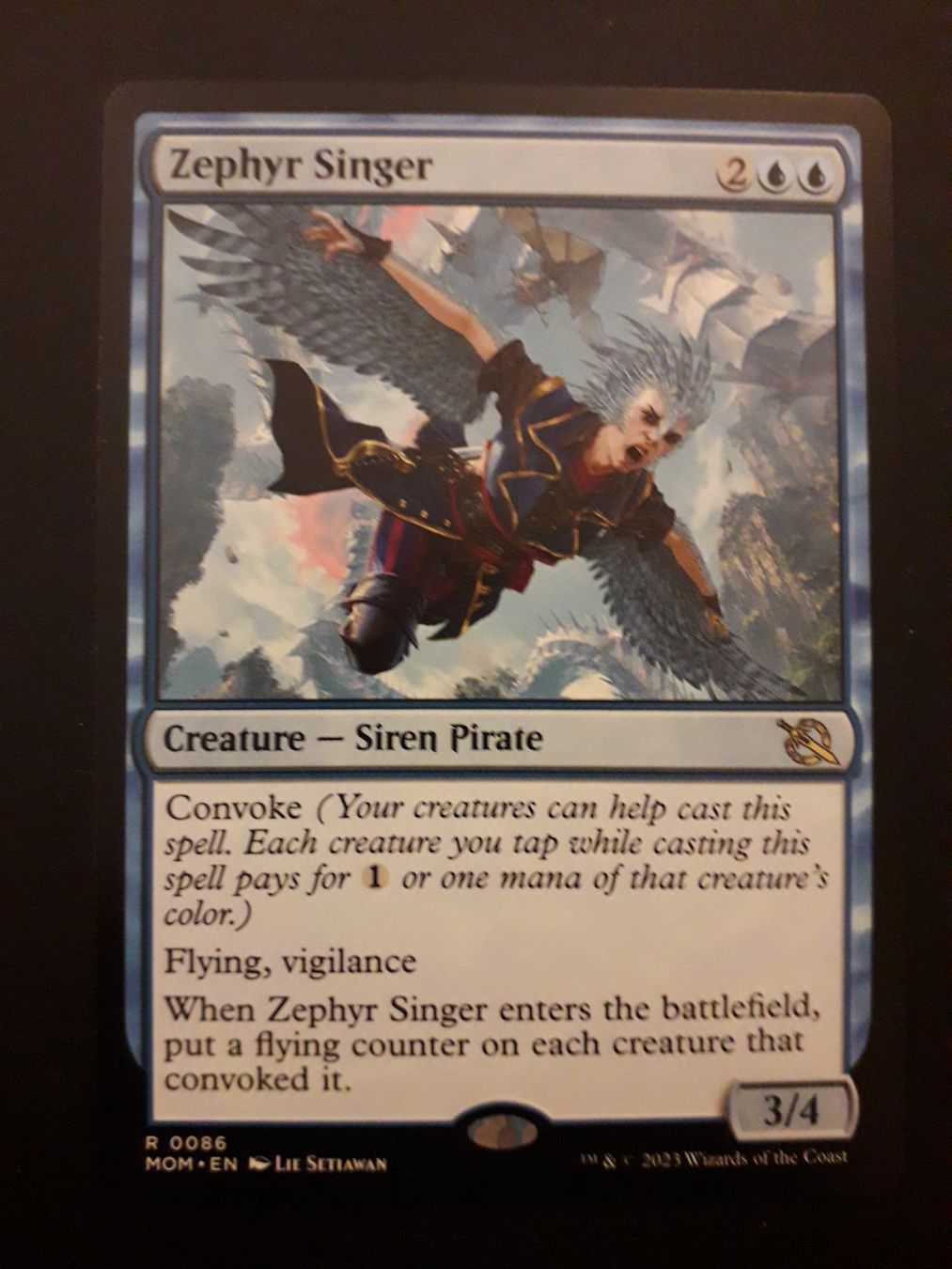 Magic The Gathering Carte collezionabili: MTG - Zephyr Singer – Usato da Lausanne venduto da and_n6mz
