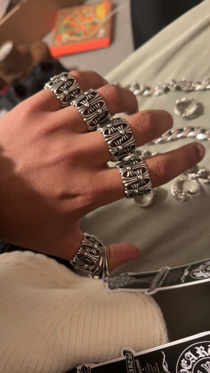 Chrome Hearts Anelli: Chrome king ring size 6,7,8,9,10 – Nuovo (secondo la descrizione) da Zürich venduto da har_9mp2 3