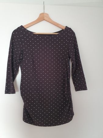 H&M Mama Umstandspullover, Gr. M, schwarz mit Punkten 🥰