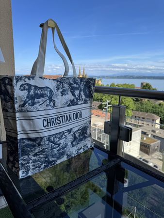 Sac cabas Dior Dioriviera bleu
