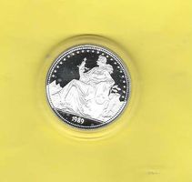 1989Stgl/1 Oz"Chateau de Chillon+sitz.HELVETIA"999Ag/Fixpris