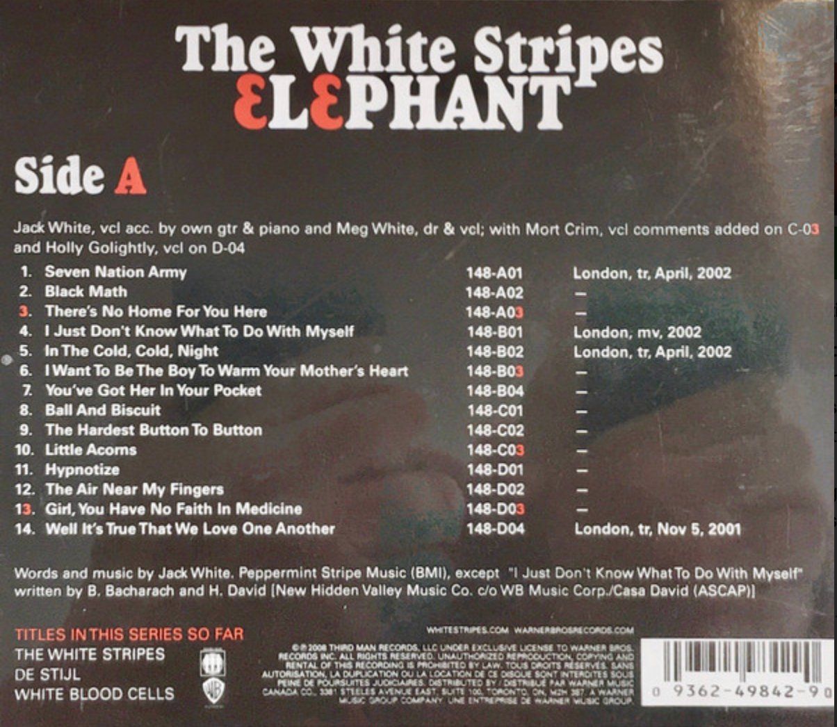 CDs: The White Stripes – Elephant – Gebraucht aus Brunnen von Barfly5 1