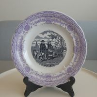 1875-1890 "Faience de Gien"Teller Exposition universelle nr7