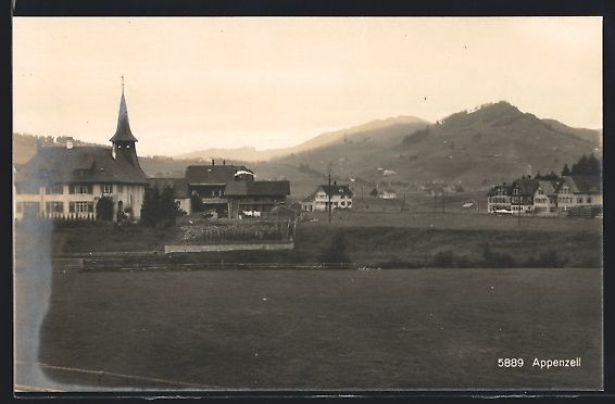 Cartoline postali: AK Appenzell, Ortspartie – Usato da Berlin venduto da bartko-reher