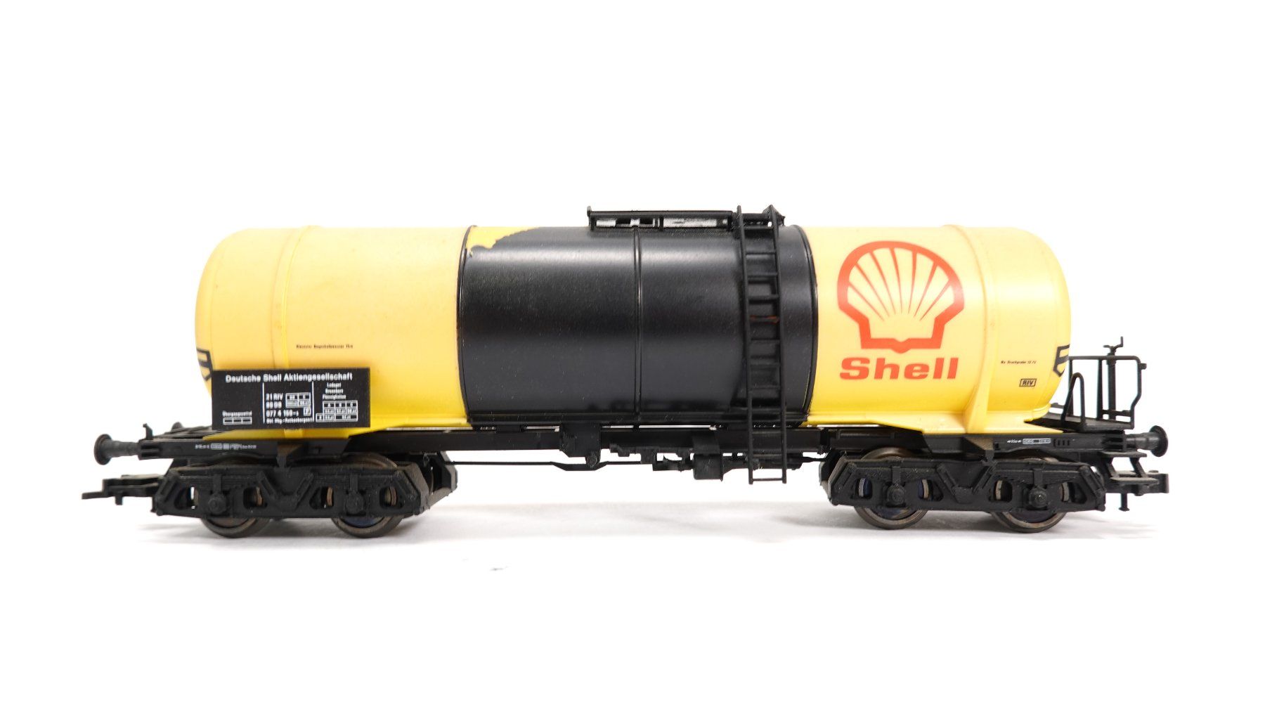 Fleischmann Modellini di ferrovie: e70 Fleischmann 5471 DB Kesselwagen Shell | Spielware |1298 – Usato da Thun venduto da evinka_gmbh 1