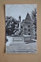 AK Schwyz Marienbrunnen mit Heimat-Museum SZ