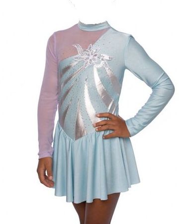 Eiskunstlauf Eislauf Kürkleid 10 / 134-140 neu mit Etikett
