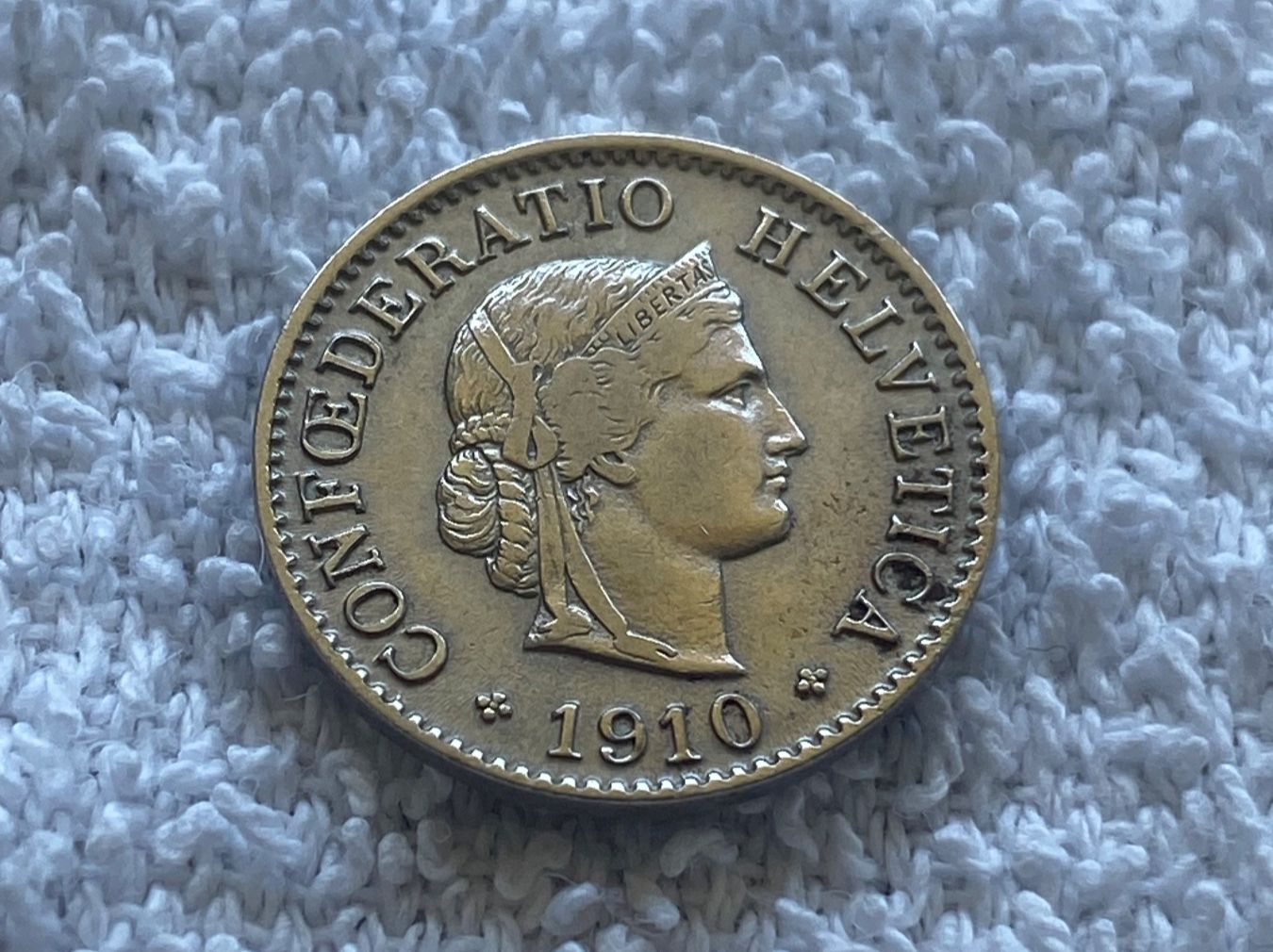 Tutti le monete: 5 centimes/rappen 1910 – Usato da Nyon venduto da Ilmi09