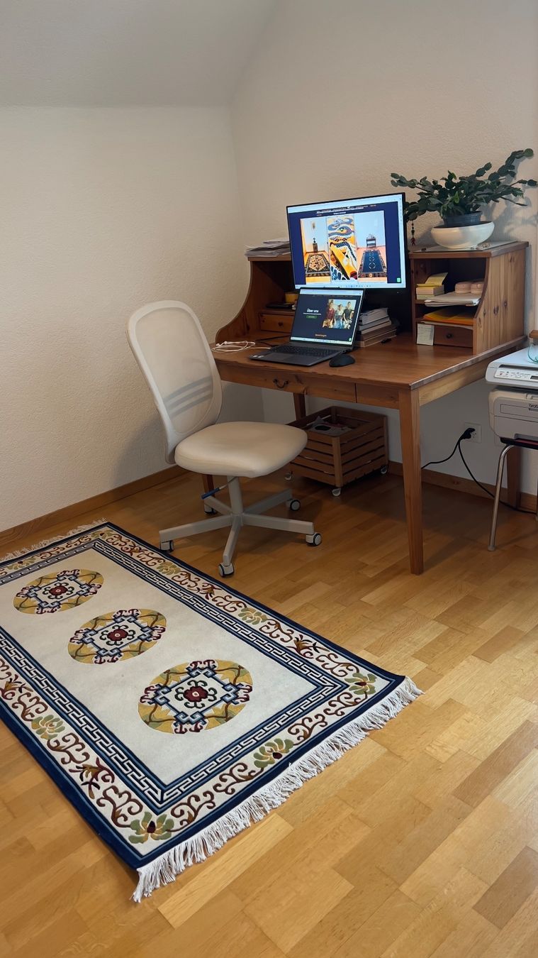 Tappeti: Handgeknüpfter Teppich Weiss – Nuovo e nell'imballaggio originale da Wallisellen venduto da tamang_teppiche 4