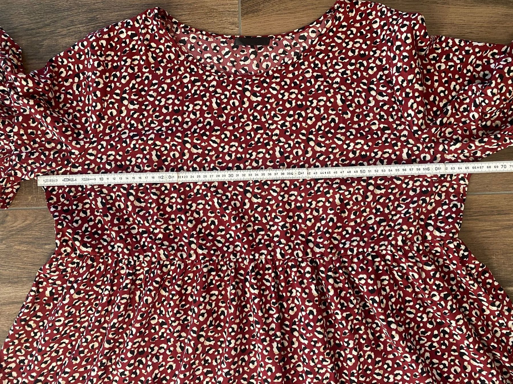 Shein Kleider: Kleid mit Muster bordeaux Gr. 4XL / Gr. 52 – Gebraucht aus Pratteln von a23_j2gs 3