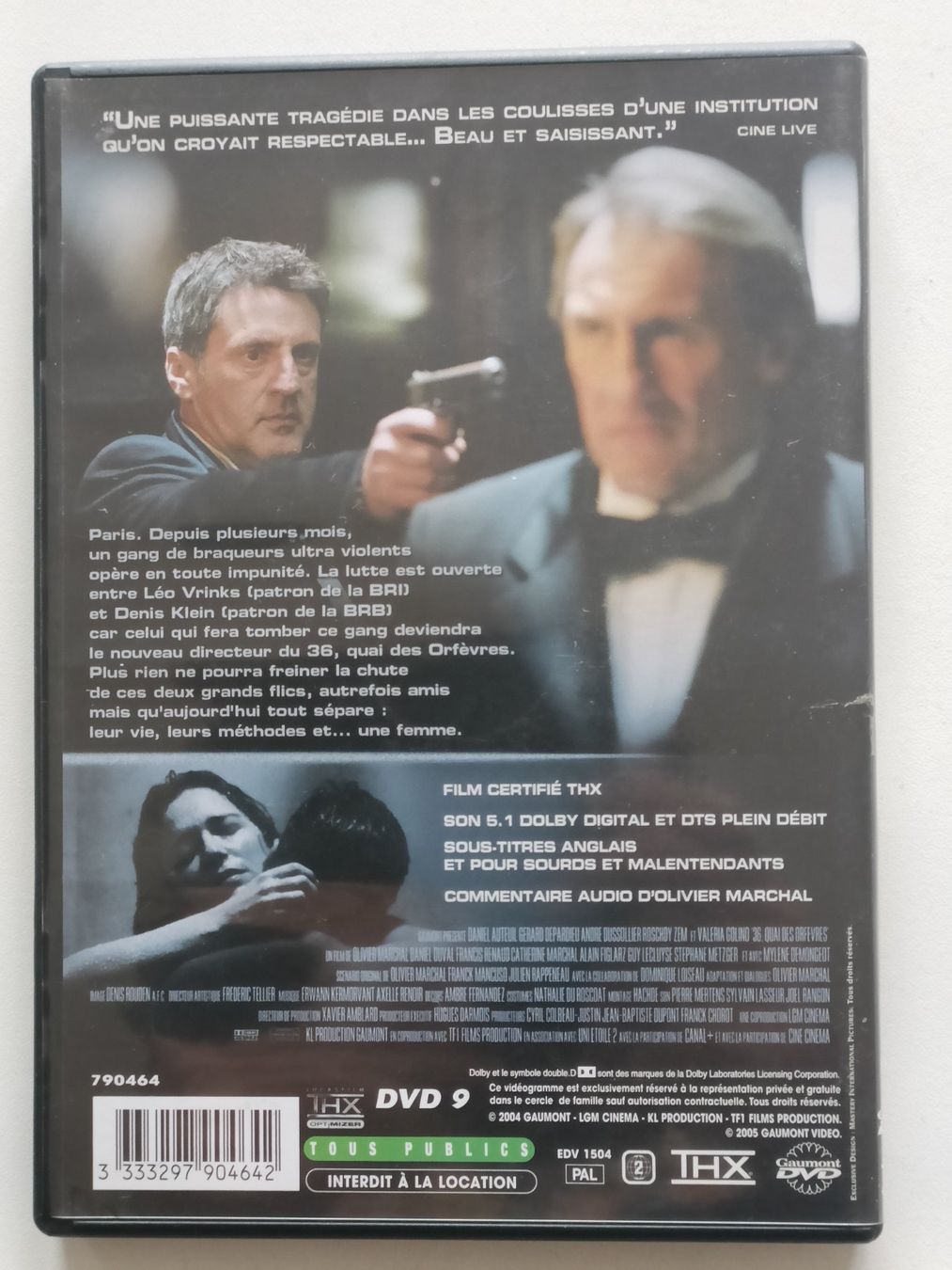 Tutti i DVDs: DVD 36 quai des Orfèvres - THX - Fr – Usato da Vernayaz venduto da pet_qh5r 1