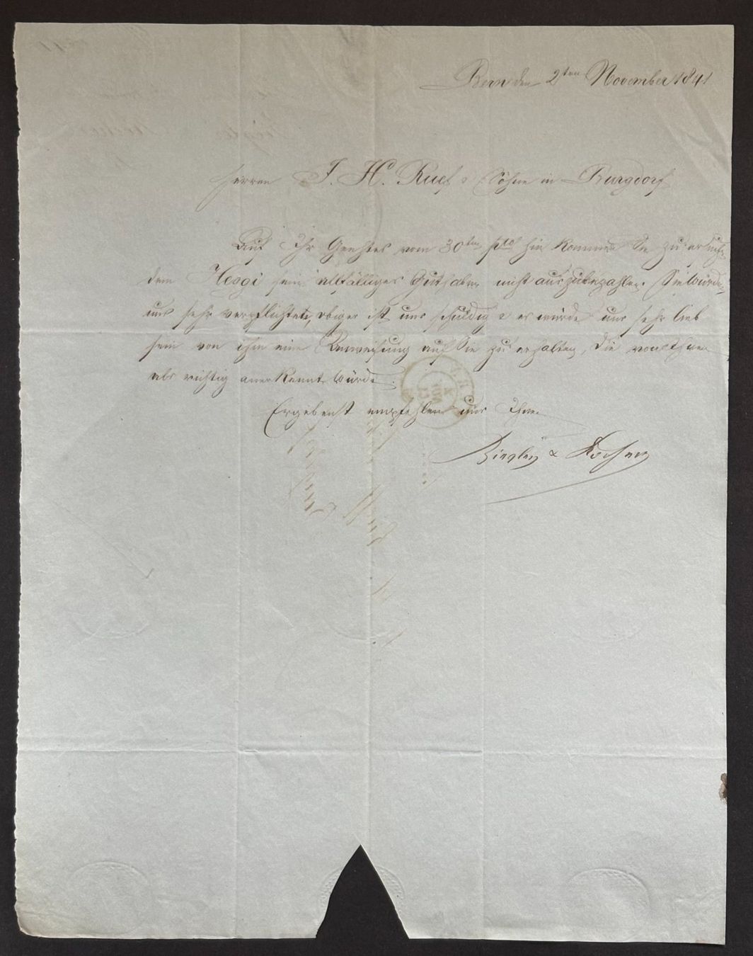 Documenti: HISTORISCHES HANDSCHRIFTLICHES DOKUMENT VON 1841 – Usato da Ostermundigen venduto da wini63 1
