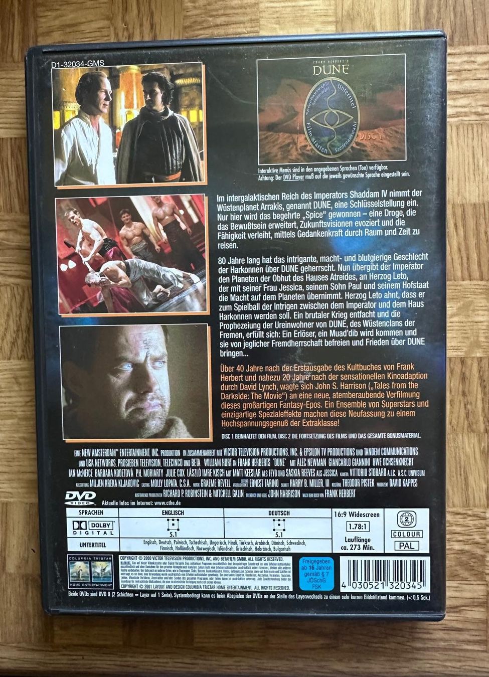 Tutti i DVDs: DVD Dune Der Wustenplanet  William Hurt – Usato da Birmensdorf ZH venduto da bossagrooves 1