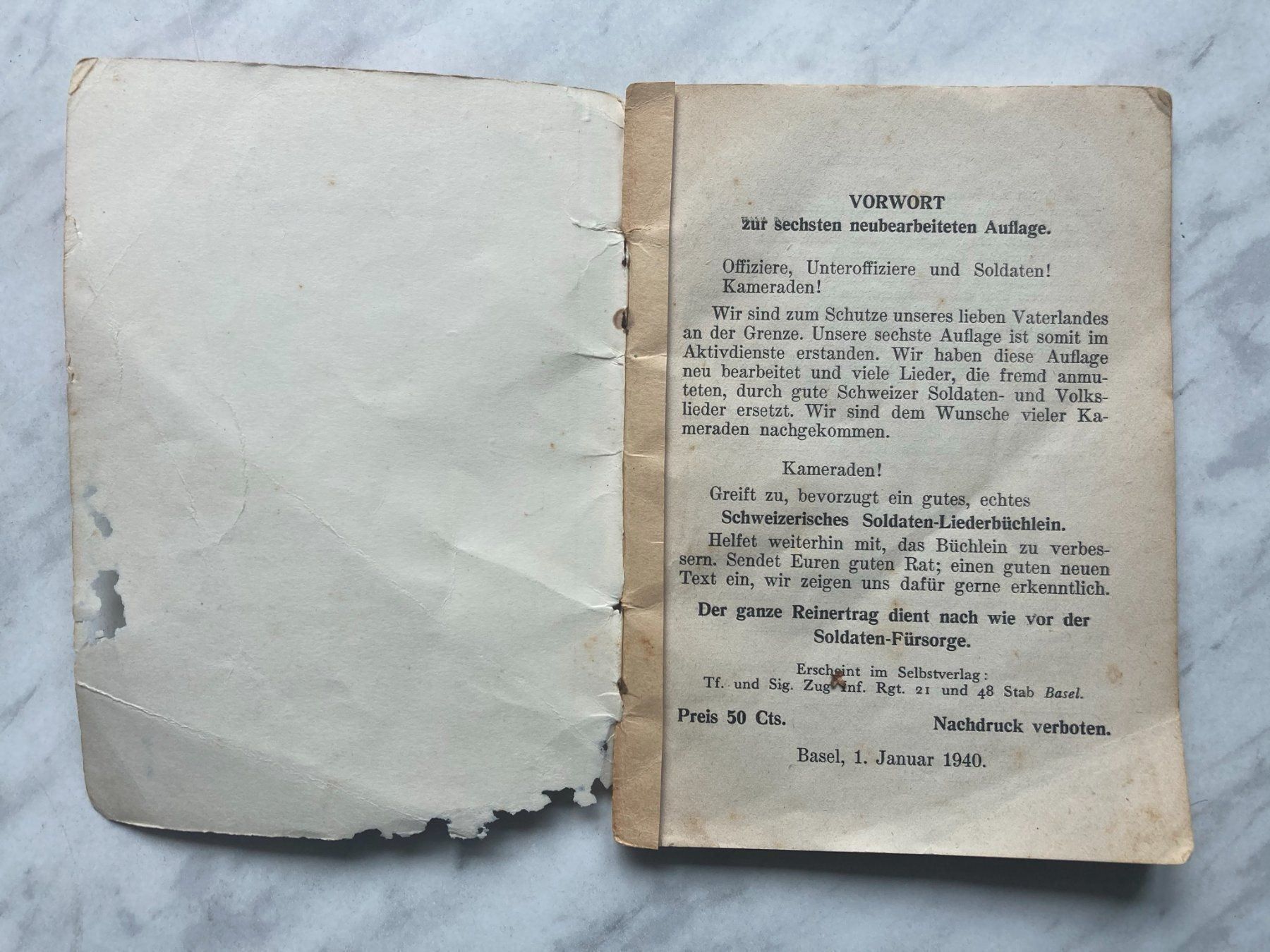 Bücher: Lieder Büchlein Schweizer Armee – Gebraucht aus Mirchel von buecher_wurm 1