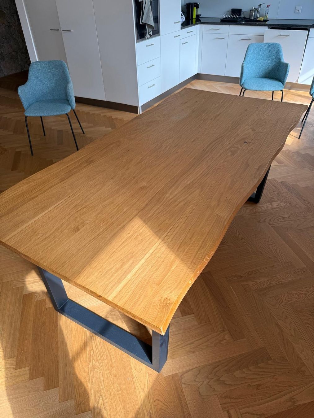 Tavoli: Holz- und Metalltisch 200x100 – Usato da Zürich venduto da luc_8wll