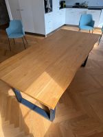 Holz- und Metalltisch 200x100