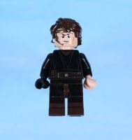 LEGO Minifigur Anakin Skywalker (Dark Brown Legs, Headset)
