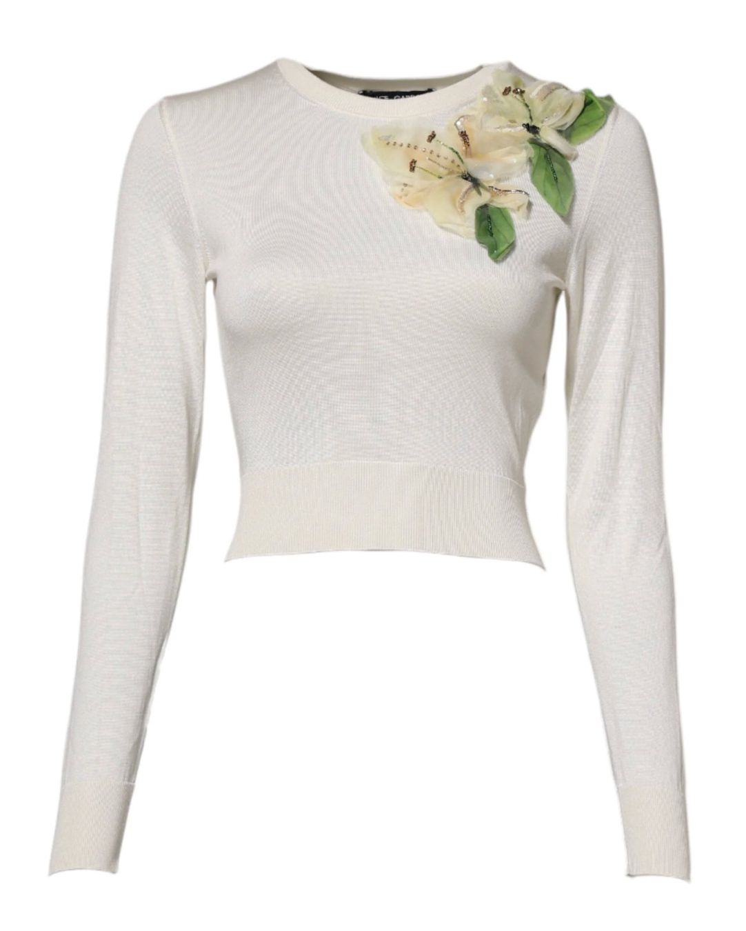 Dolce & Gabbana Maglioni & Felpe: Dolce & Gabbana Seidenpullover Lilien Gr. 36, IT 42 – Usato da Bergdietikon venduto da nonishop