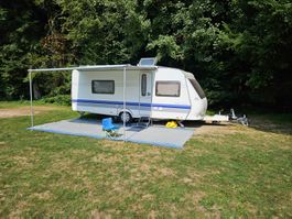 Wohnwagen Hobby 540 ab MFK mit Mover, Markise und Backofen