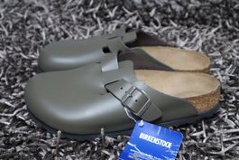 Birkenstock, Boston, Gr. 38, Leder, concrete gray, NEU