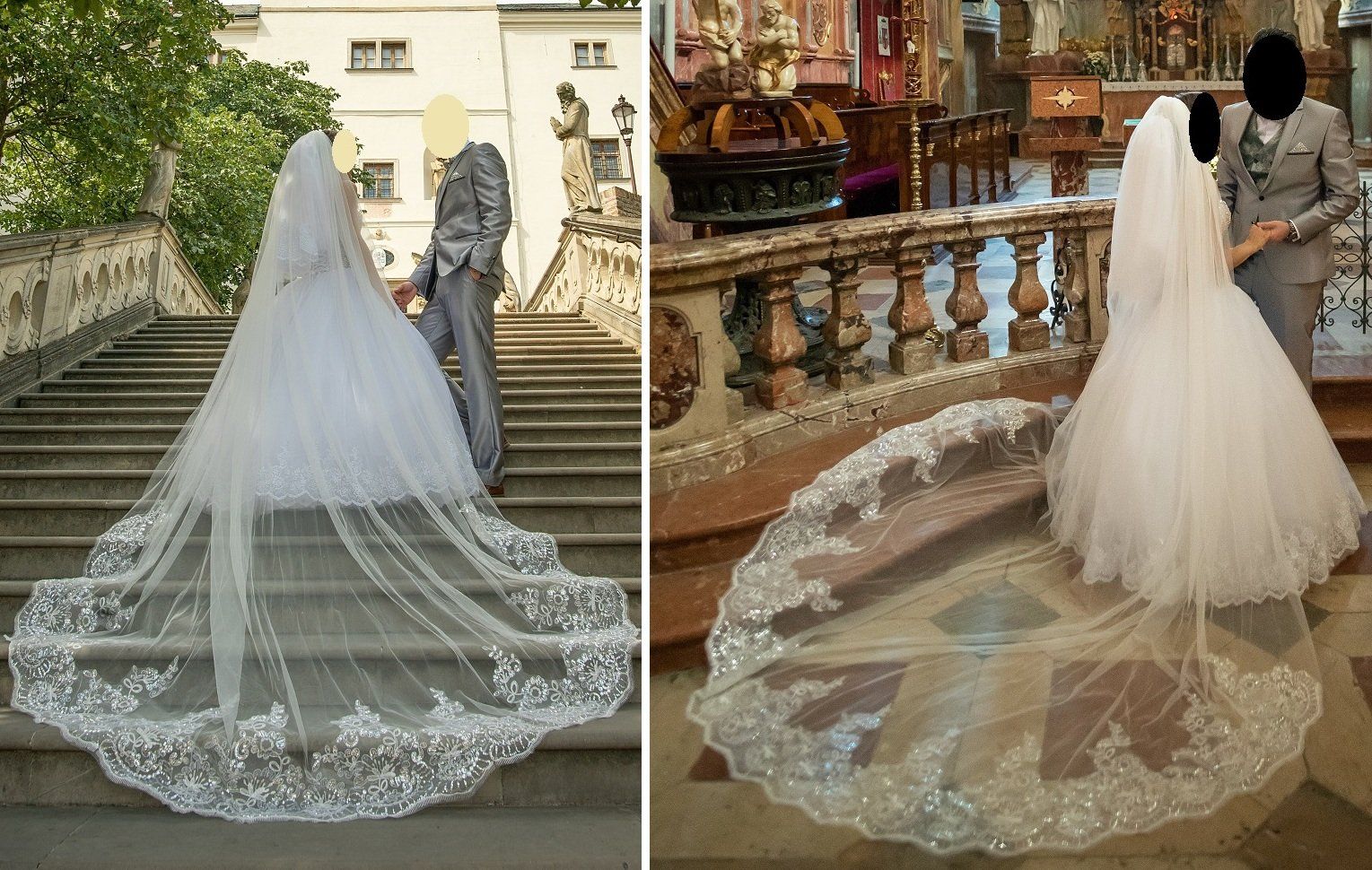 Vestiti: Hochzeitskleid + Schleppe  + accessoires gratis – Usato da Kerzers venduto da dri_j6pn 8