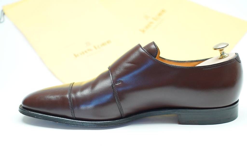 Herrenschuhe: John LOBB Double Monk Gr. 10 E Braun Lederschuhe – Gebraucht aus Zürich von hydrogenfluorid 3