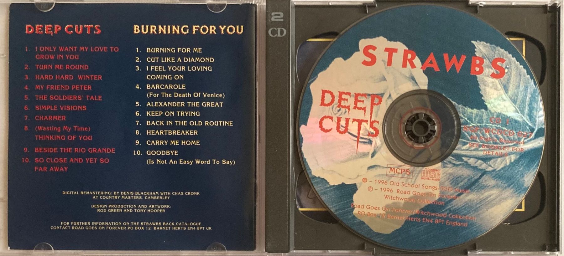 CD: STRAWBS - DEEP CUTS / BURNING FOR YOU – Usato da Poliez-Pittet venduto da Newtown-Records 1
