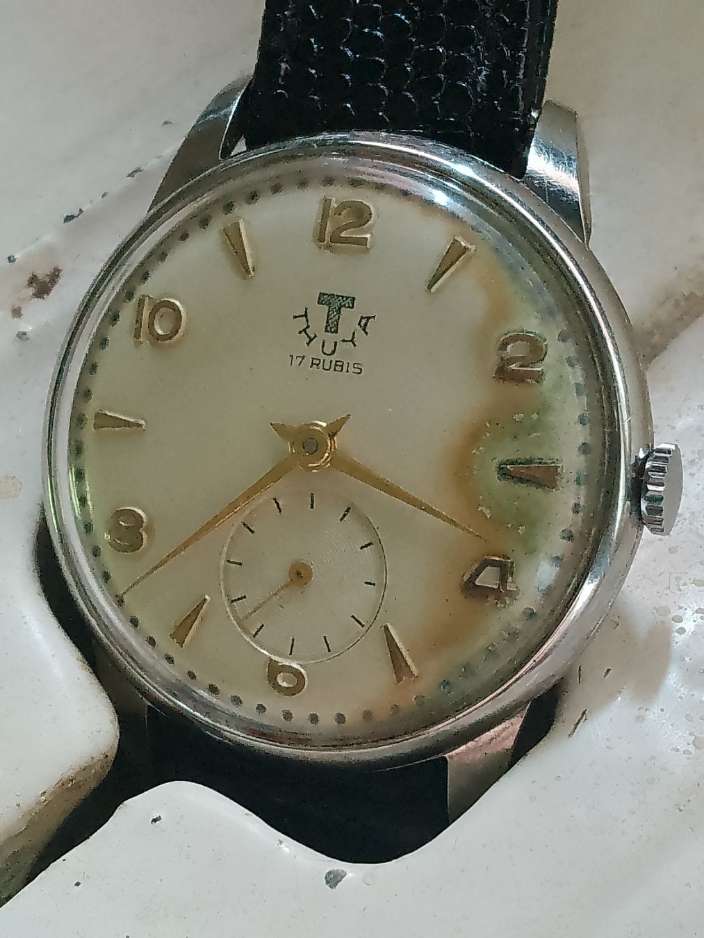 Swiss Orologi: Thuya Handaufzug 36mm läuft super  – Usato da Agno venduto da sam2608