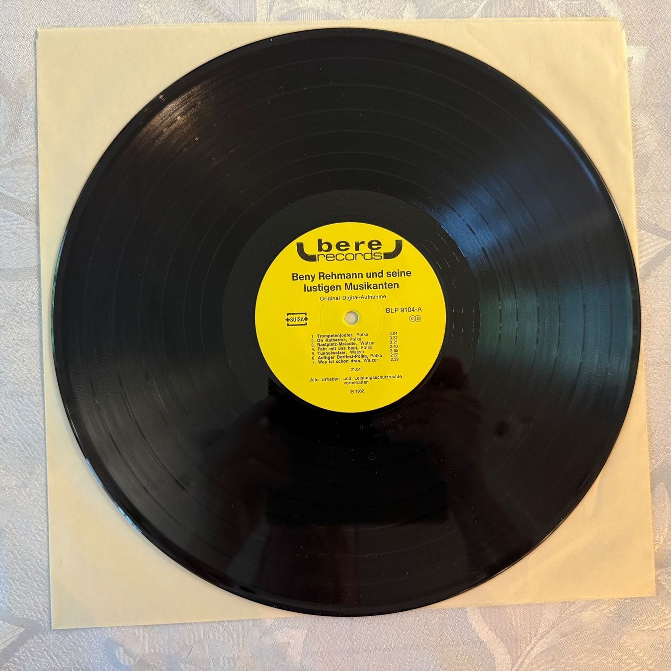 Schallplatten: BENY REHMANN - AUF DER  AUTOBAHN – Gebraucht aus Zürich von fehlton 2