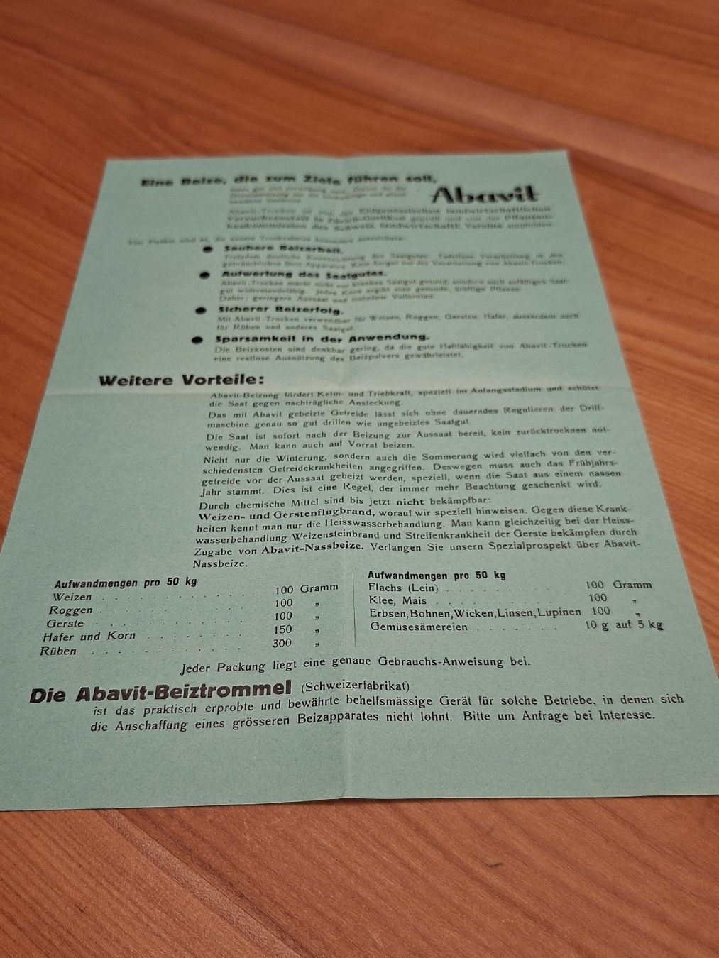 Dokumente: Abavit Proschüre 1940--50 P.H.Stehelin Basel – Gebraucht aus Ganterschwil von HeidiuPeter 4