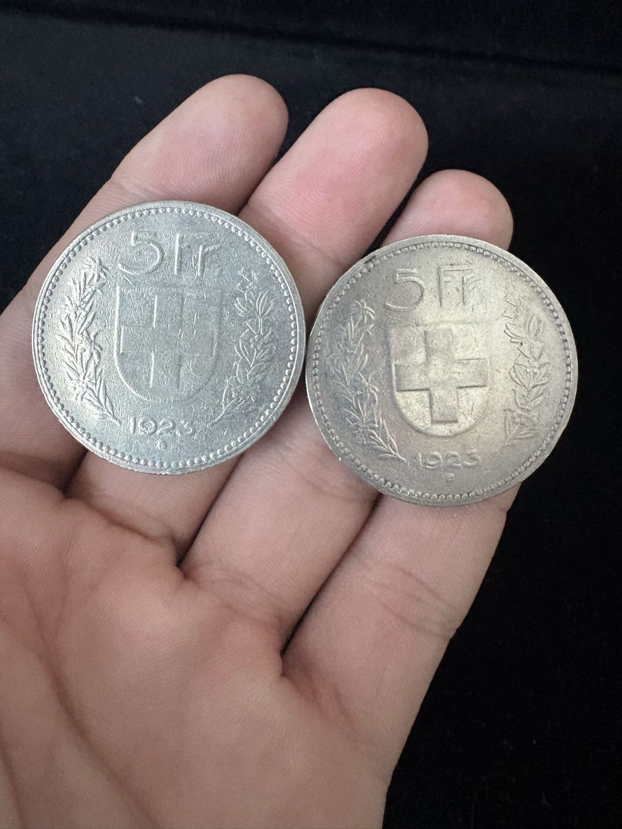 Tutti le monete: 2x 5 Fr 1923  – Usato da Erlinsbach venduto da chc_ppz5