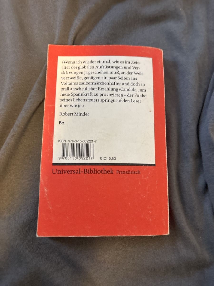 Libri: Voltaire Candide Reclam Fremdsprachenttexte Buch – Usato da Zürich venduto da Dodola 1