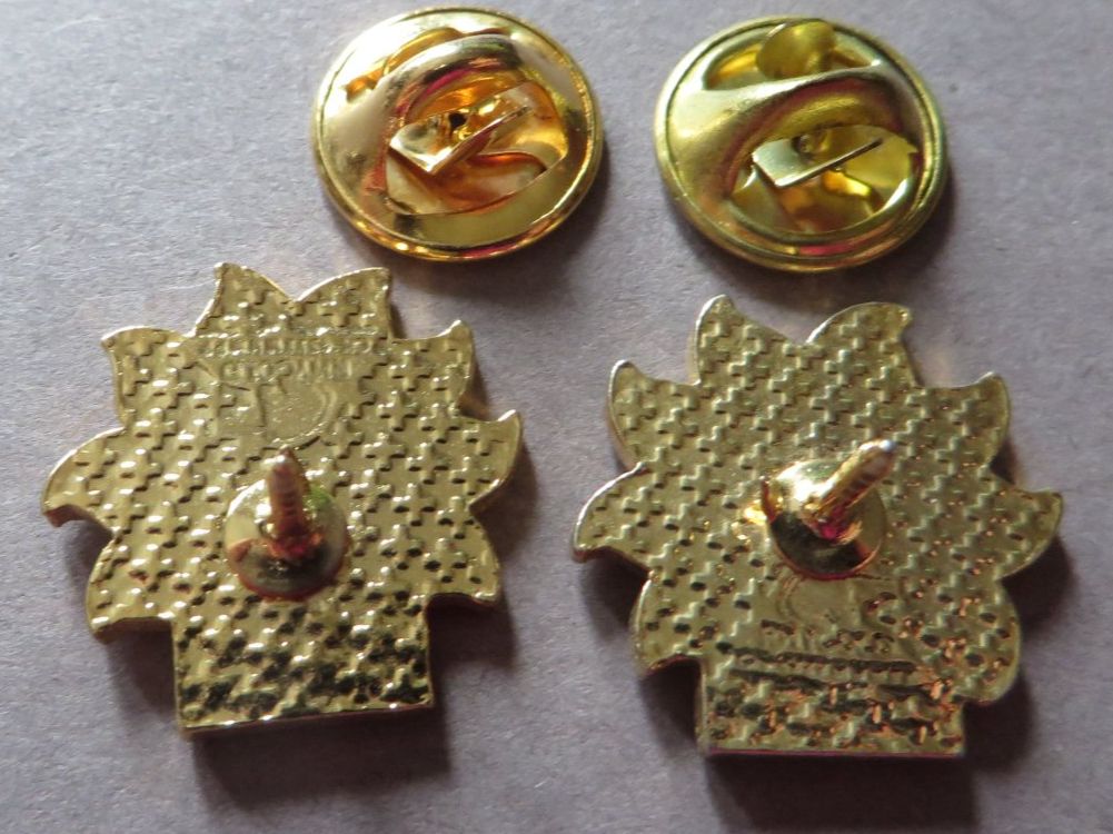 Placchette & Badge: 2 PINS, SONNTAGS-BLICK SONNE – Usato da Neuhausen venduto da luckimucki 1
