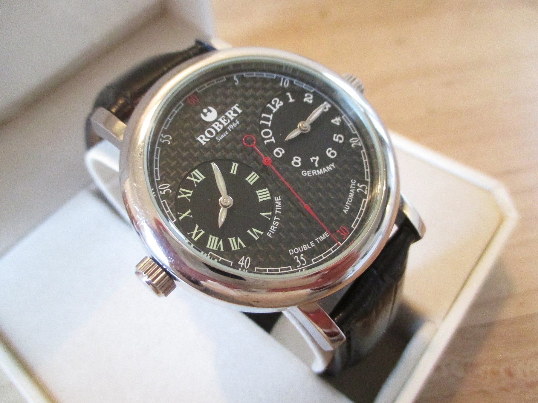 Uhren: Rarität Uhr ROBERT Since 1964 Double Time Automatic – Gebraucht aus Rorschacherberg von Marubium 9