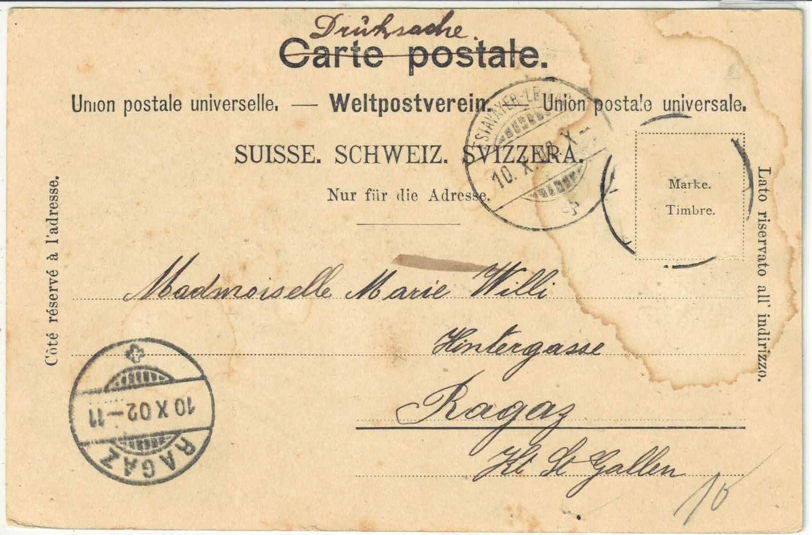 Cartoline postali: Souvenir d'Estavayer – Usato da Ettingen venduto da Kartenplanet 1