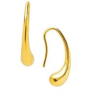 18k gold Modern Tear Drop Earrings