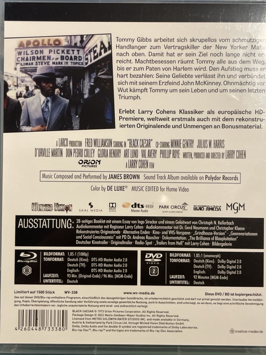 Tutti i DVDs: Black Caesar - Der Pate von Harlem (1973) – Nuovo (secondo la descrizione) da Waldenburg venduto da Gonzo8 1