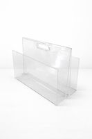 Vintage Clear Acrylic Magazine Rack