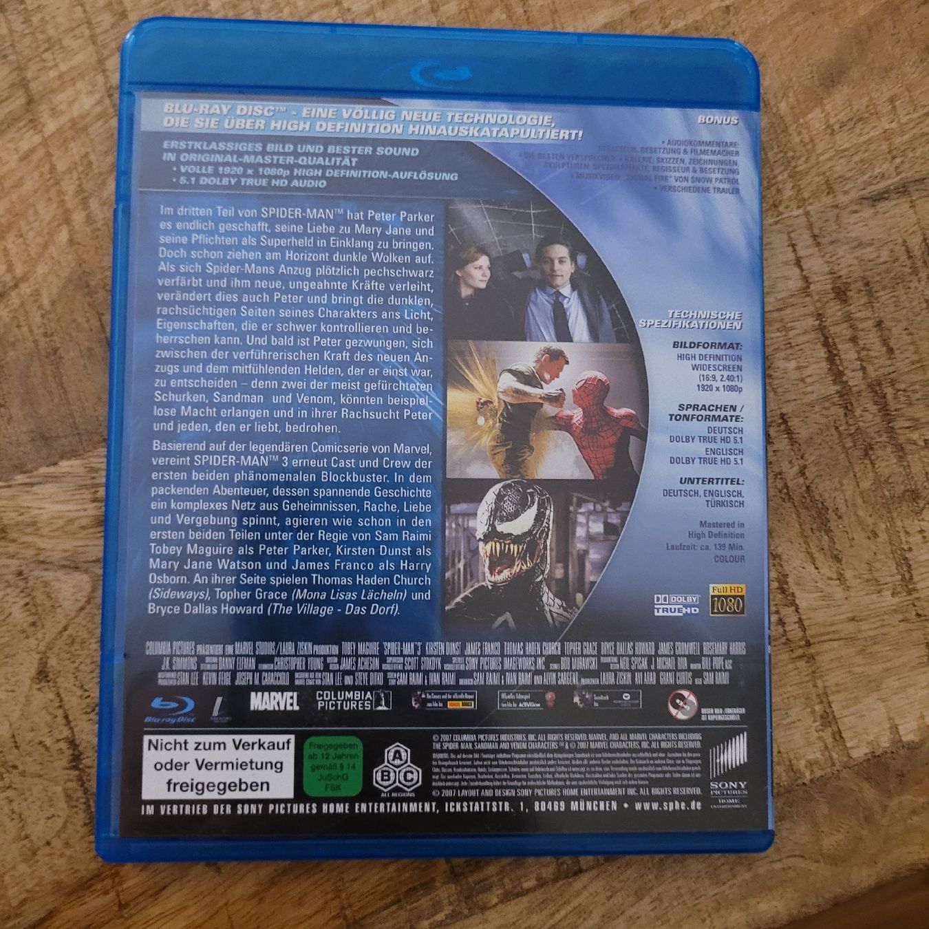 Tous les DVDs: Spider-Man 3 bluray Marvel Sam Raimi – D'occasion à Volketswil par uffdu 1