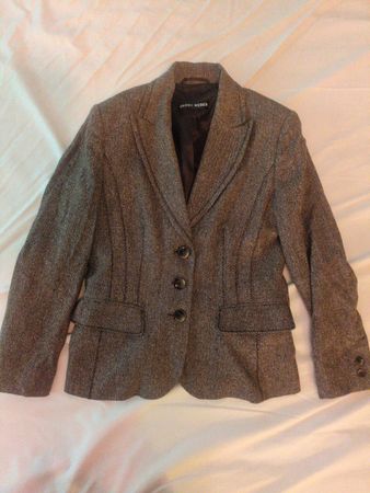 Damen Blazer GERRY WEBER Grösse 36 Braun Tweed